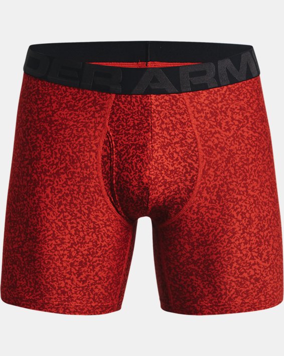 Men's UA Tech™ 6" Boxerjock® – 2-Pack, Orange, pdpMainDesktop image number 3